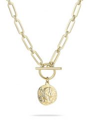 Tamaris Naszyjnik z zawieszką - dł. 45 cm rozmiar: onesize. Naszyjniki Tamaris, z materiału, ze stali. Za 162.11 zł.