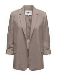 ONLY Marynarka Leila 15310948 Beżowy Loose Fit. Brązowe marynarki i żakiety ONLY, bez wzorów, z syntetyku, bez ramiączek. Za 139.99 zł.