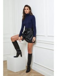 Joséfine Golf "Empoli" w kolorze granatowym rozmiar: L. Niebieskie swetry Joséfine, l, bez wzorów, z kaszmiru, bez ramiączek. Za 160.96 zł.