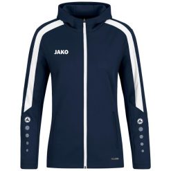 Damska bluza dresowa z kapturem Jako Power. Niebieskie bluzy z kapturem JAKO, bez wzorów, z dresówki, z kapturem. Za 386.50 zł.