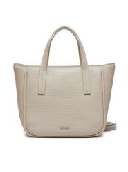 Calvin Klein Jeans Torebka Ck Refine Small Tote Braid K60K612337 Szary. Szare torebki klasyczne Calvin Klein Jeans, bez wzorów, z jeansu, bez dodatków. Za 329.99 zł.