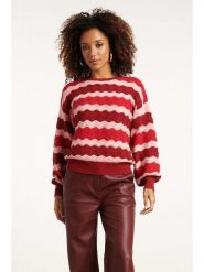 Smashed Lemon Sweter w kolorze jasnoróżowo-czerwonym rozmiar: XXL. Czerwone swetry Smashed Lemon, xxl, bez wzorów, bez ramiączek. Za 126.99 zł.