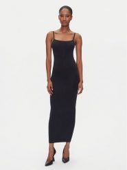 Wolford Sukienka codzienna Strap Fatal 57185 Czarny Slim Fit. Czarne sukienki Wolford, na co dzień, m, bez wzorów, z syntetyku, bez kołnierzyka, bez ramiączek, proste. Za 729.99 zł.