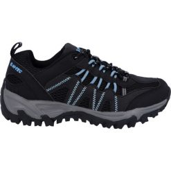 Buty trekkingowe damskie Hi-Tec Jaguar. Czarne trekkingi Hi-tec, bez wzorów, z materiału, bez zapięcia. Za 349.99 zł.