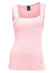 Heine Top w kolorze jasnoróżowym rozmiar: 42. Różowe topy Heine, bez wzorów, z bawełny, bez kołnierzyka, bez ramiączek. Za 48.73 zł.
