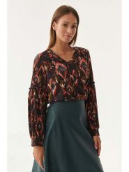 TATUUM Bluzka w kolorze brązowo-pomarańczowym rozmiar: 38. Brązowe bluzki Tatuum, s, bez wzorów, z wiskozy, klasyczne, bez kołnierzyka, bez ramiączek. Za 143.90 zł.