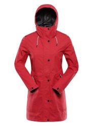 Alpine Pro Parka "Perfeta" w kolorze czerwonym rozmiar: S. Czerwone płaszcze Alpine Pro, s, bez wzorów, bez kaptura. Za 423.65 zł.