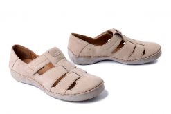 JOSEF SEIBEL 59659 869 200 Fergey 59 beige, półbuty damskie. Brązowe półbuty wsuwane Josef Seibel, na lato, bez wzorów, ze skóry, bez obcasa. Za 251.93 zł.