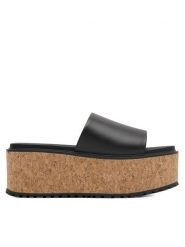 Lasocki Klapki WYL3440-4Z Czarny. Czarne klapki Lasocki, bez wzorów, ze skóry, bez obcasa, bez zapięcia. Za 249.99 zł.