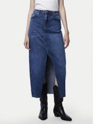 Pieces Spódnica jeansowa Jessie 17150234 Niebieski Regular Fit. Niebieskie spódnice Pieces, s, bez wzorów, z bawełny. Za 109.99 zł.