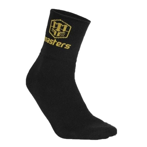 Podstawowe Skarpety Unisex Dla Dorosłych. Czarne skarpetki MASTERS, bez wzorów, z elastanu. Za 76.99 zł.