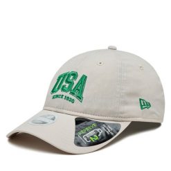 Czapka New Era. Szare czapki z daszkiem New Era, bez wzorów. Za 139.99 zł.