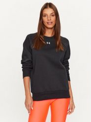 Under Armour Bluza Ua Rival Fleece Crew 1379508 Czarny Loose Fit. Czarne bluzy Under Armour, xs, bez wzorów, z bawełny, bez kaptura. Za 149.99 zł.