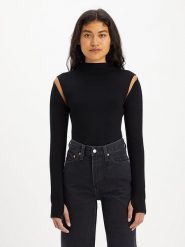 Levi´s Sweter "Jupiter" w kolorze czarnym rozmiar: XL. Czarne swetry s, bez wzorów, bez ramiączek. Za 114.71 zł.
