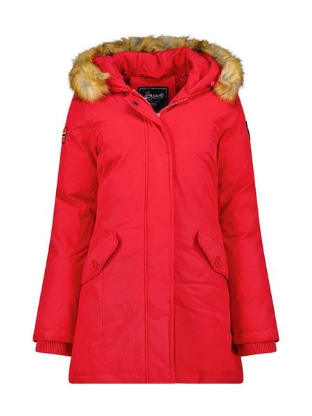 Geographical Norway Parka "Dinasty" w kolorze czerwonym rozmiar: XXL. Czerwone płaszcze Geographical Norway, xxl, bez wzorów, bez kaptura. Za 306.73 zł.