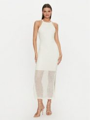 Guess Sukienka letnia W4YK50 Z37G0 Écru Regular Fit. Sukienki Guess, xl, z aplikacjami, z syntetyku, bez kołnierzyka, bez ramiączek. Za 419.99 zł.