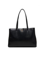 Calvin Klein Torebka Ck Medium Work Tote LV04F3442G Czarny. Czarne torebki klasyczne Calvin Klein, bez wzorów, ze skóry, bez dodatków. Za 649.99 zł.