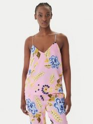 LOLA CASADEMUNT Top LS2615061 Różowy Regular Fit. Czerwone topy LOLA CASADEMUNT, s, bez wzorów, z syntetyku, bez kołnierzyka, bez ramiączek. Za 336.99 zł.