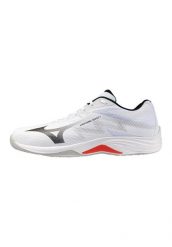 Buty halowe Mizuno Lightning Select. Białe buty do biegania Mizuno, bez wzorów, z materiału, bez zapięcia, do biegania. Za 356.00 zł.