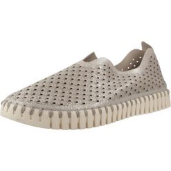 Buty ILSE JACOBSEN 179043 Srebrny. Szare trekkingi Ilse Jacobsen, bez wzorów, ze skóry, bez zapięcia, trekkingowe. Za 274.99 zł.