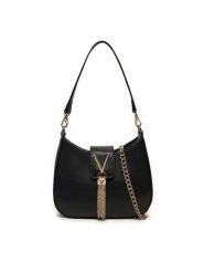 Valentino Torebka Divina VBS1R417G Czarny. Czarne kopertówki Valentino, bez wzorów, ze skóry, wizytowe, bez dodatków. Za 339.99 zł.