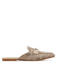 Guess Klapki FLJBO2 LEL06 Beżowy. Brązowe klapki Guess, z aplikacjami, z materiału, bez obcasa, bez zapięcia. Za 309.99 zł.