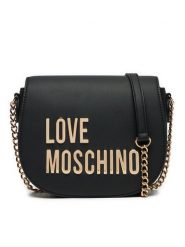 LOVE MOSCHINO Torebka JC4194PP1LKD0000 Czarny. Czarne listonoszki Love Moschino, bez wzorów, ze skóry, bez dodatków. Za 499.99 zł.