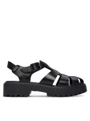 Timberland Sandały Stone Street TB0A5S65W021 Czarny. Czarne sandały Timberland, bez wzorów, ze skóry, street, bez obcasa, na płaskiej podeszwie, bez zapięcia. Za 549.99 zł.