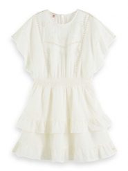 Scotch & Soda Sukienka w kolorze kremowym rozmiar: 38. Brązowe sukienki Scotch & Soda, bez wzorów, z bawełny, bez kołnierzyka, bez ramiączek, mini. Za 136.45 zł.