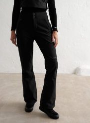 Damskie spodnie softshellowe, z polarem, hydrofobowe Stretch Thermo czarne. Czarne spodnie narciarskie AIM'N, bez wzorów, z elastanu, narciarskie. Za 805.00 zł.