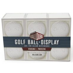 Stojak na piłki golfowe - 6 Pack Golf Ball - Display (bezbarwny). Białe swetry BALLQUBE, bez wzorów, sportowe, bez ramiączek. Za 129.95 zł.