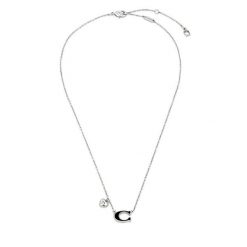 Naszyjnik Coach. Szare naszyjniki Coach, srebrne. Za 399.99 zł.