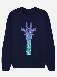 WOOOP Bluza "Giraffe Mint" w kolorze granatowym rozmiar: S. Niebieskie bluzy Wooop, s, bez wzorów, z bawełny, bez kaptura. Za 88.23 zł.