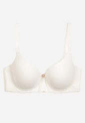 Beżowy Biustonosz Typu Full Cup z Usztywnionymi Miseczkami na Regulowanych Ramiączkach Joetta. Brązowe biustonosze Born2be, bez wzorów. W wyprzedaży za 33.99 zł.