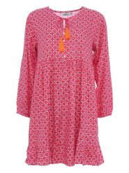 Zwillingsherz Sukienka "Juljetta" w kolorze różowym rozmiar: L/XL. Różowe sukienki Zwillingsherz, l, bez wzorów, z wiskozy, bez kołnierzyka, bez ramiączek, mini. Za 130.19 zł.