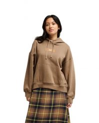 Bluza z kapturem dla Kobiety STANDARD Brązowy. Brązowe bluzy z kapturem Quiksilver, m, bez wzorów, z bawełny, z kapturem. Za 299.99 zł.