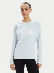 The North Face Bluza Drew Peak Crew NF0A3S4G Błękitny Regular Fit. Niebieskie bluzy The North Face, s, bez wzorów, z bawełny, bez kaptura. Za 209.99 zł.