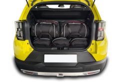 Torby Do Bagażnika Fiat Grande Panda Mhev 2025+ 5Szt Kjust. Czarne torby podróżne KJUST, bez wzorów, z kauczuku. Za 1,581.00 zł.