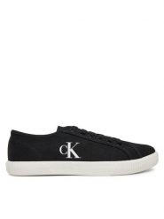 Calvin Klein Jeans Tenisówki Ess Vulc Low Cv Mg Wn YW0YW01762 Czarny. Białe trampki Calvin Klein Jeans, bez wzorów, z jeansu, bez zapięcia. Za 169.99 zł.