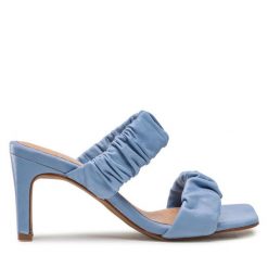 Klapki Bianco. Niebieskie klapki Bianco, bez wzorów, bez obcasa, bez zapięcia. Za 299.99 zł.