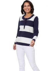 WITT WEIDEN Bluzka w kolorze fioletowo-kremowym rozmiar: 48. Brązowe bluzki WITT WEIDEN, bez wzorów, bez kołnierzyka, bez ramiączek. Za 39.99 zł.