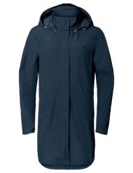 Kurtka damska Mineo 2.5L Coat. Niebieskie kurtki Vaude, l, bez wzorów, z materiału, bez kaptura, rowerowe. Za 763.05 zł.