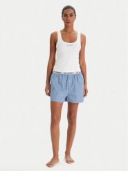 KARL LAGERFELD Piżama B1W45008 Biały Regular Fit. Białe piżamy KARL LAGERFELD, s, bez wzorów, z bawełny, bez kołnierzyka, bez ramiączek. Za 529.99 zł.