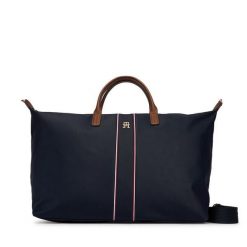 Torebka Tommy Hilfiger. Niebieskie shopper bag Tommy Hilfiger, bez wzorów, bez dodatków. Za 649.99 zł.
