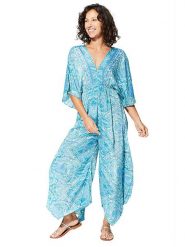 Ipanima Kombinezon w kolorze niebieskim rozmiar: 34-40. Niebieskie kombinezony Ipanima, bez wzorów, z asymetrycznym kołnierzem, bez ramiączek. Za 78.99 zł.