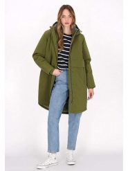 Schmuddelwedda Parka w kolorze oliwkowym rozmiar: S. Zielone płaszcze Schmuddelwedda, s, bez wzorów, bez kaptura. Za 459.04 zł.