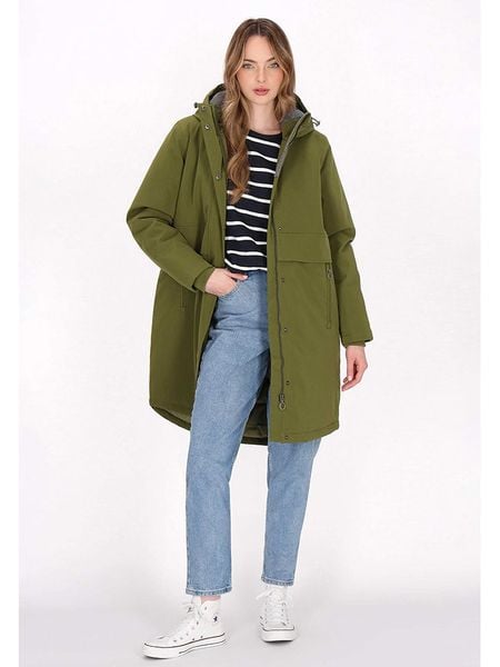 Schmuddelwedda Parka w kolorze oliwkowym rozmiar: XL. Zielone płaszcze Schmuddelwedda, xl, bez wzorów, bez kaptura. Za 437.17 zł.