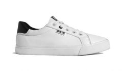 Sneakersy damskie białe EE274312 101. Białe buty sportowe lifestyle BIG STAR, bez wzorów, z gumy, sportowe, z okrągłym noskiem, bez zapięcia. Za 159.99 zł.
