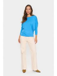 SAINT TROPEZ Sweter w kolorze niebieskim rozmiar: XS. Niebieskie swetry Saint Tropez, xs, bez wzorów, bez ramiączek. Za 69.99 zł.