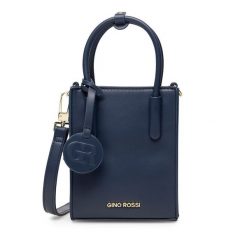 Torebka Gino Rossi. Niebieskie torebki klasyczne Gino Rossi, bez wzorów, klasyczne, bez dodatków. Za 179.99 zł.